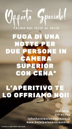 Soggiorno con aperitivo di benvenuto Hotel Palace Liguria