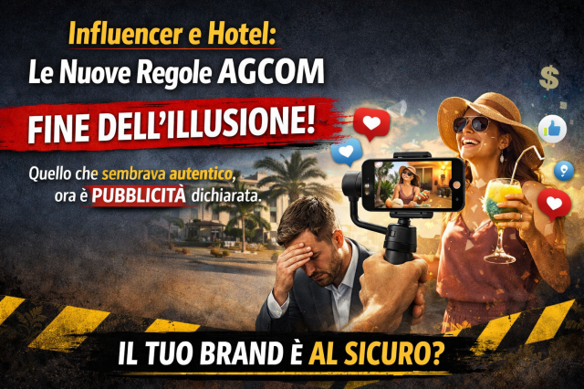 Influencer e hotel: perché le nuove regole AGCOM stanno smascherando un errore strategico del settore